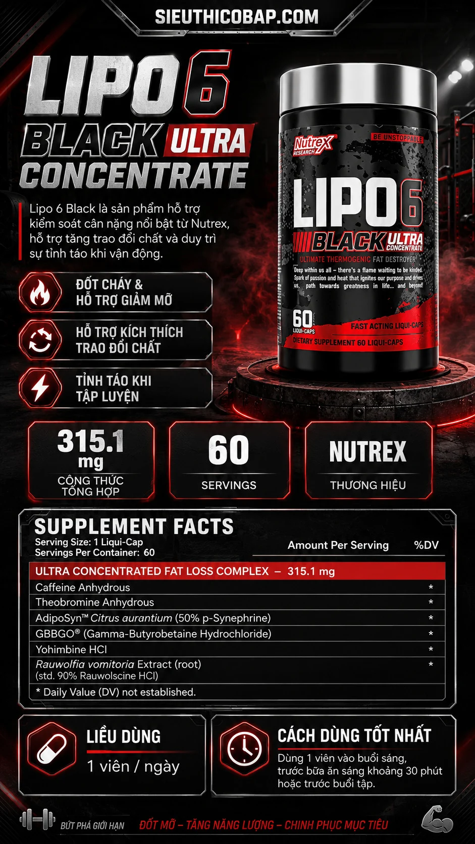 Lipo 6 Black Ultra Concentrate (60 viên) 4 85df5eb0 c993 4c74 bbcd 60b42e9a32f0