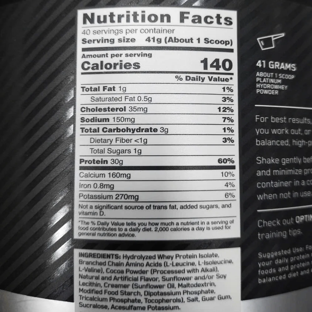Platinum HydroWhey 3.5Lbs (1.59kg) 3 Platinum HydroWhey 3.5Lbs (1.59kg) - Hình ảnh 2