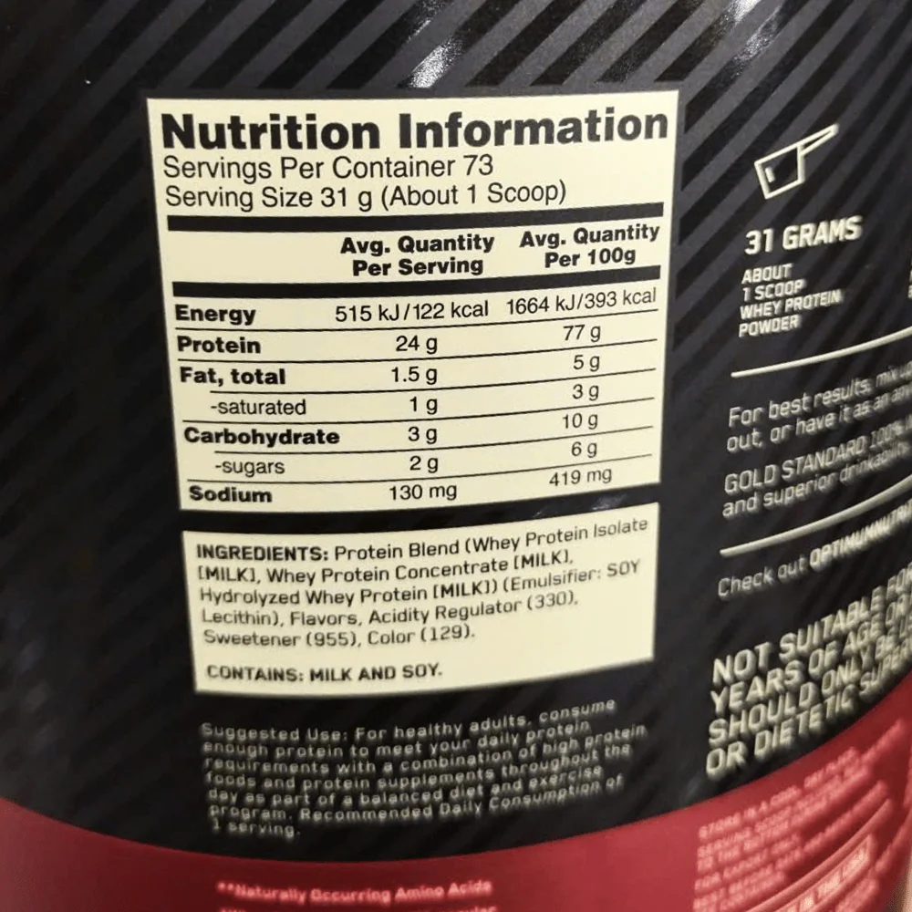 100% Whey Gold Standard 5Lbs (2.3kg) 13 100% Whey Gold Standard 5Lbs (2.3kg) - Hình ảnh 11