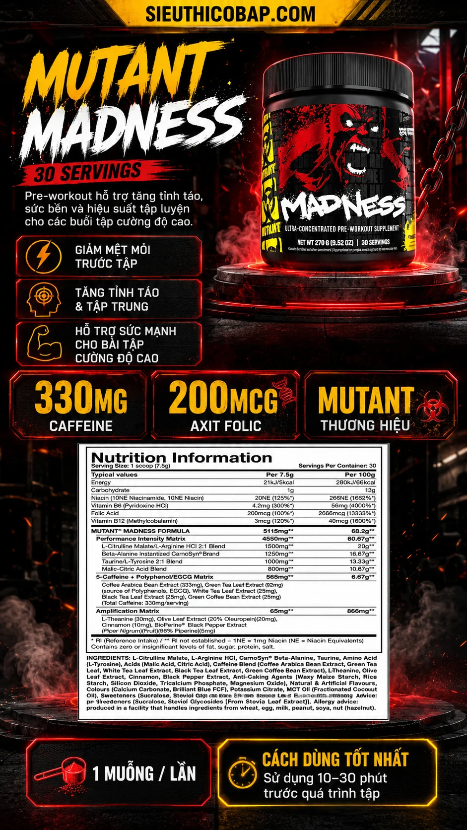 Mutant Madness (30 servings) 4 d836066f d868 4469 9eb9 489cb8d6537c