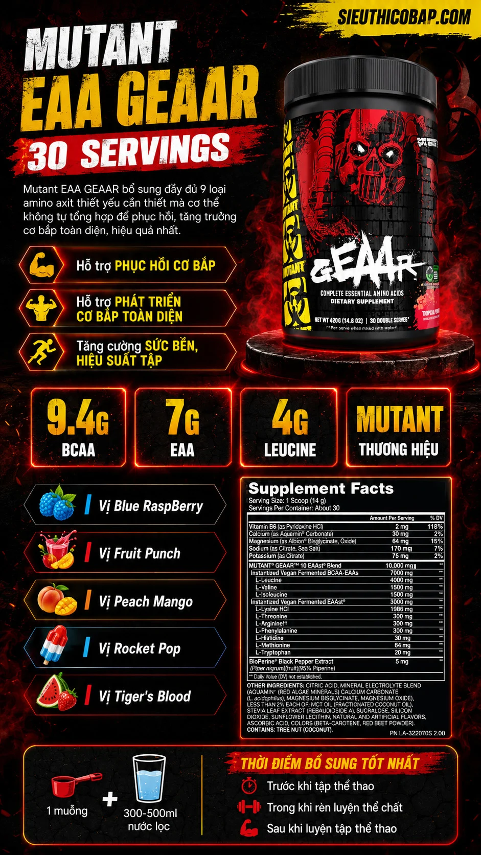 Mutant EAA GEAAR 30 servings 9 faa10065 c3ec 4a60 bd8d 10e8baa04d77
