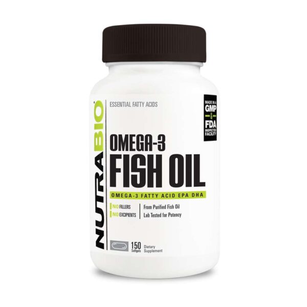 NutraBio® Fish Oil 150 vien 1