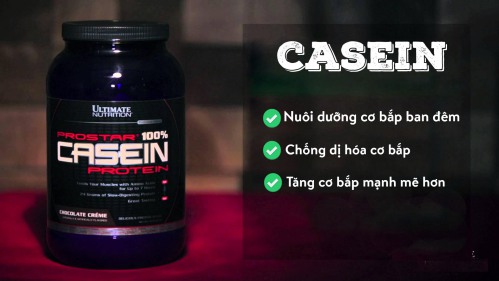 Casein Protein sẽ giúp cơ bắp bạn đêm phát triển tốt hơn