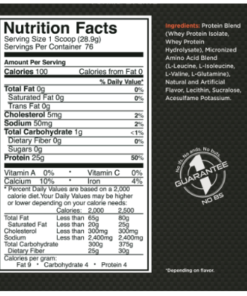 rule 1 protein 5 3lbs 2 2kg nutrition facts 1563245783