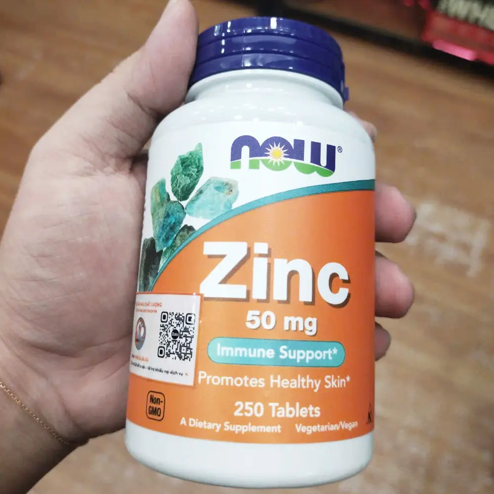 Now Zinc 50mg (250 viên) 4 Now Zinc 50mg (250 viên) - Hình ảnh 2