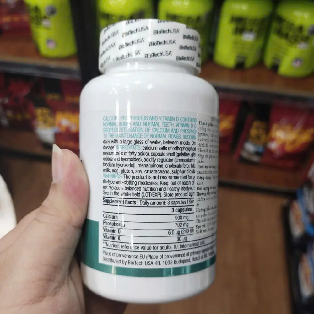 Biotech Ca D3 K2 (90 viên) 6 Biotech Ca D3 K2 (90 viên) - Hình ảnh 4