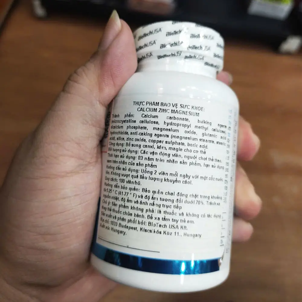 Biotech Calcium Zinc Magnesium (100 viên) 5 Biotech Calcium Zinc Magnesium (100 viên) - Hình ảnh 3