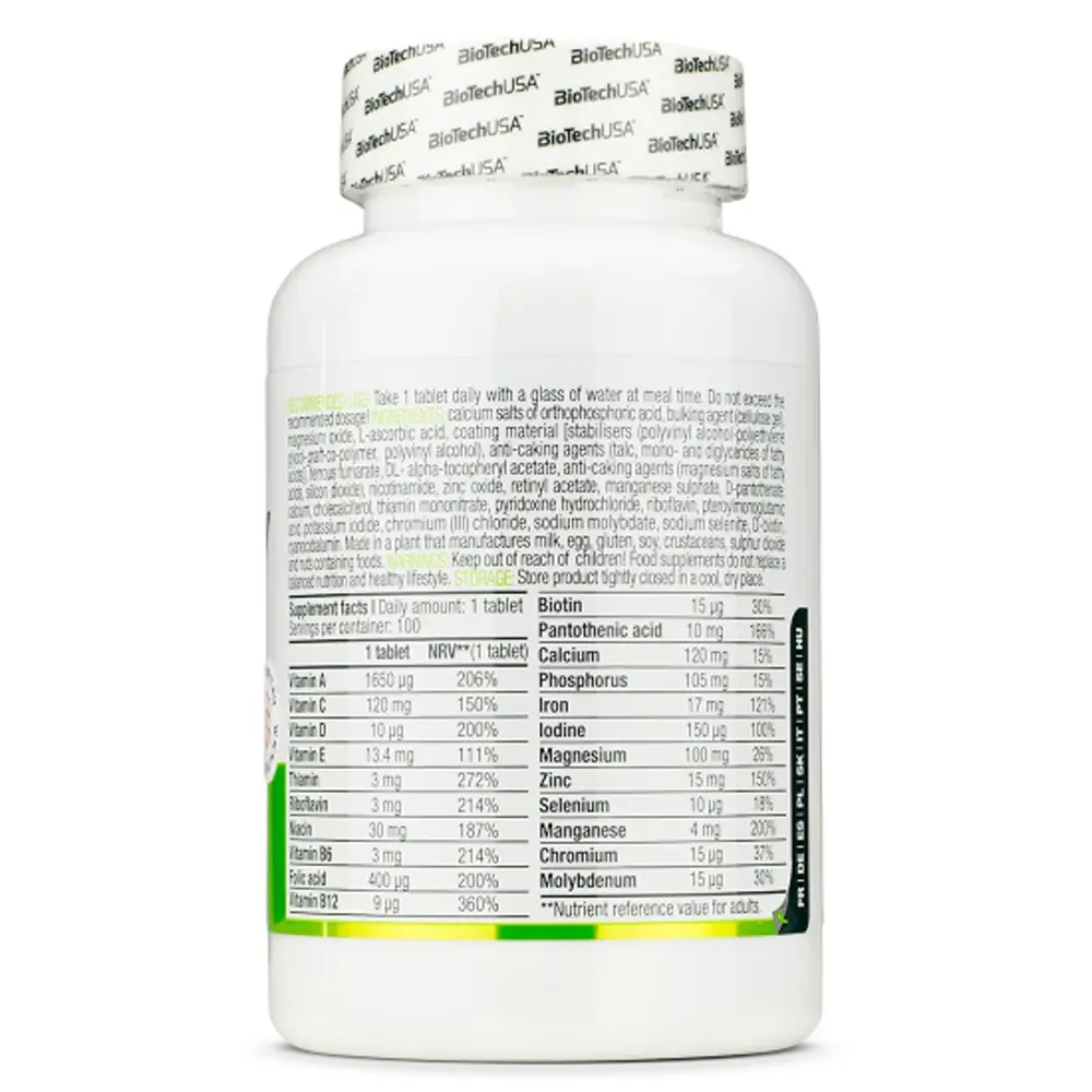 BiotechUSA One A Day Multivitamin (100 viên) 4 BiotechUSA One A Day Multivitamin (100 viên) - Hình ảnh 2