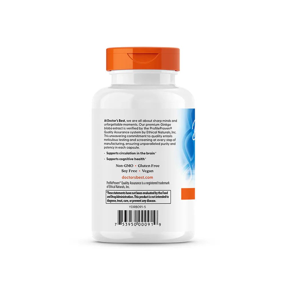 Doctor’s Best Extra Strength Ginkgo 120mg (120 viên) 5 Doctor’s Best Extra Strength Ginkgo 120mg (120 viên) - Hình ảnh 3