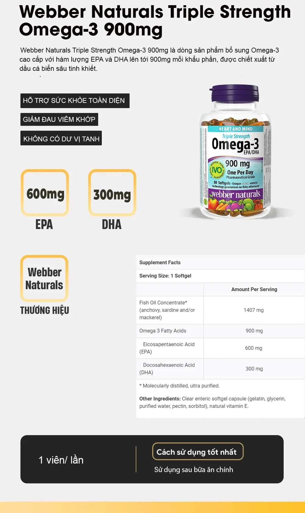 Webber Naturals Triple Strength Omega-3 900mg (80 viên) 4 fdasfcawf