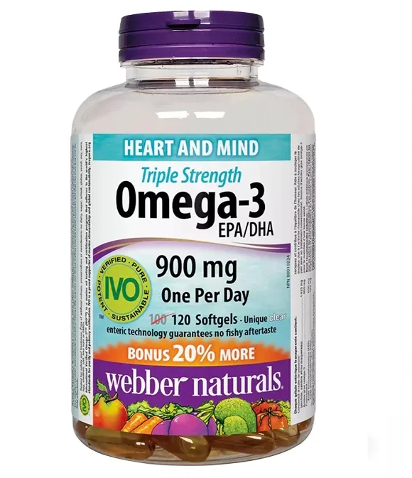 Webber Naturals Omega 3 Triple Strength (120 viên) 2 Webber Naturals Omega 3 Triple Strength (120 viên)