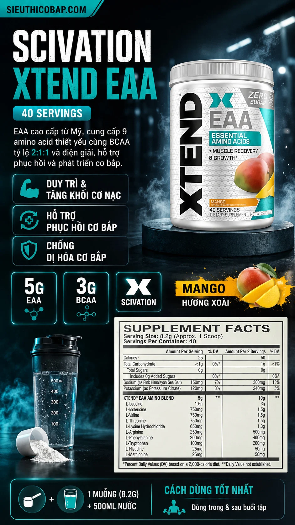 Scivation Xtend EAA Original (40 servings) 7 e6c15953 903b 4e49 9e4d 7ffafd46374c 1