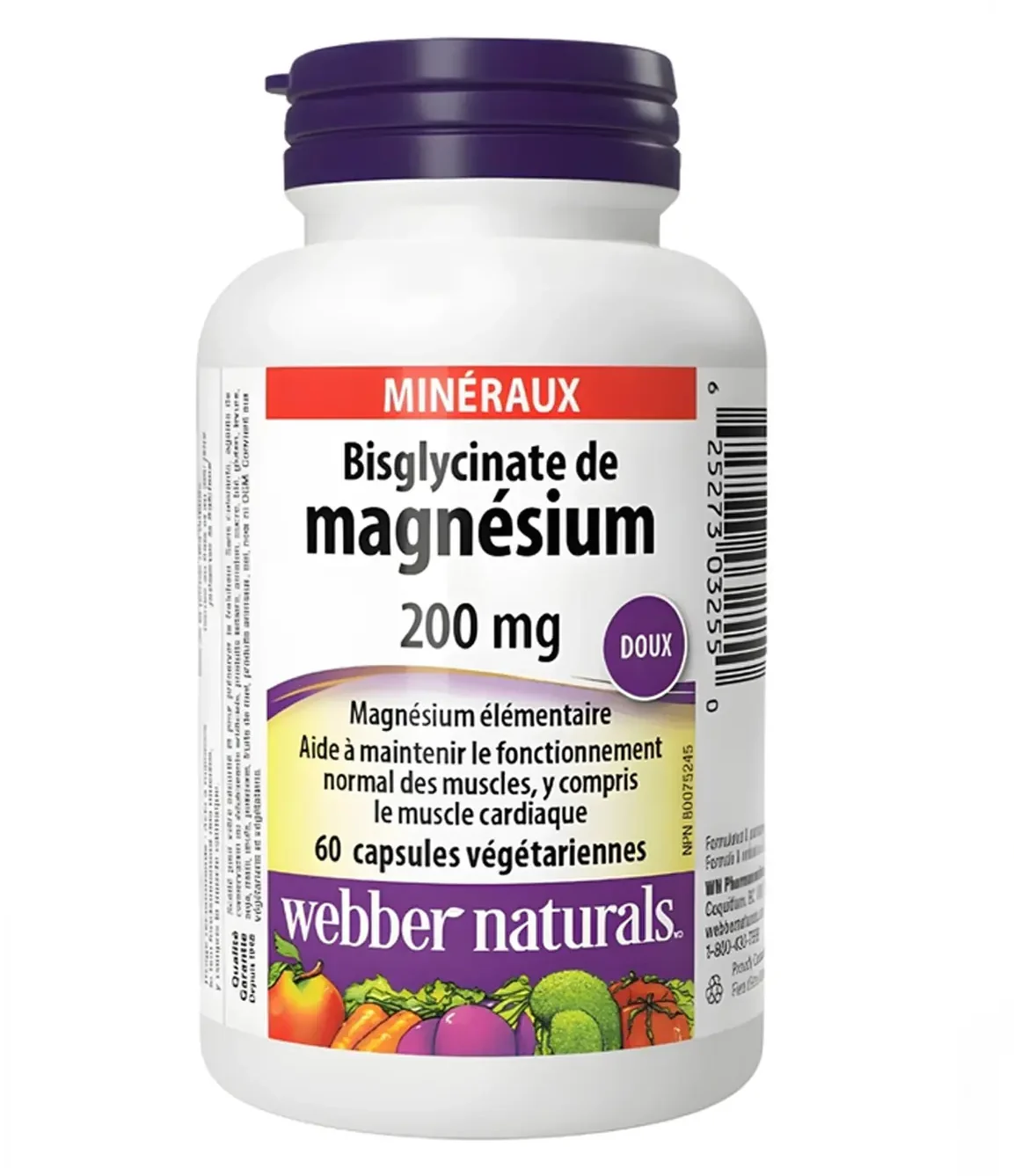 Webber Naturals Magnesium Bisglycinate 200mg (60 viên) 3 Webber Naturals Magnesium Bisglycinate 200mg (60 viên)