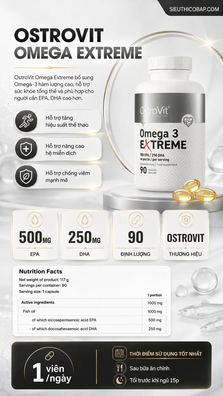 Ostrovit Omega 3 Extreme (90 viên) 4 6a5855d2 12ac 46d6 8e6b b2d33cbe77fb