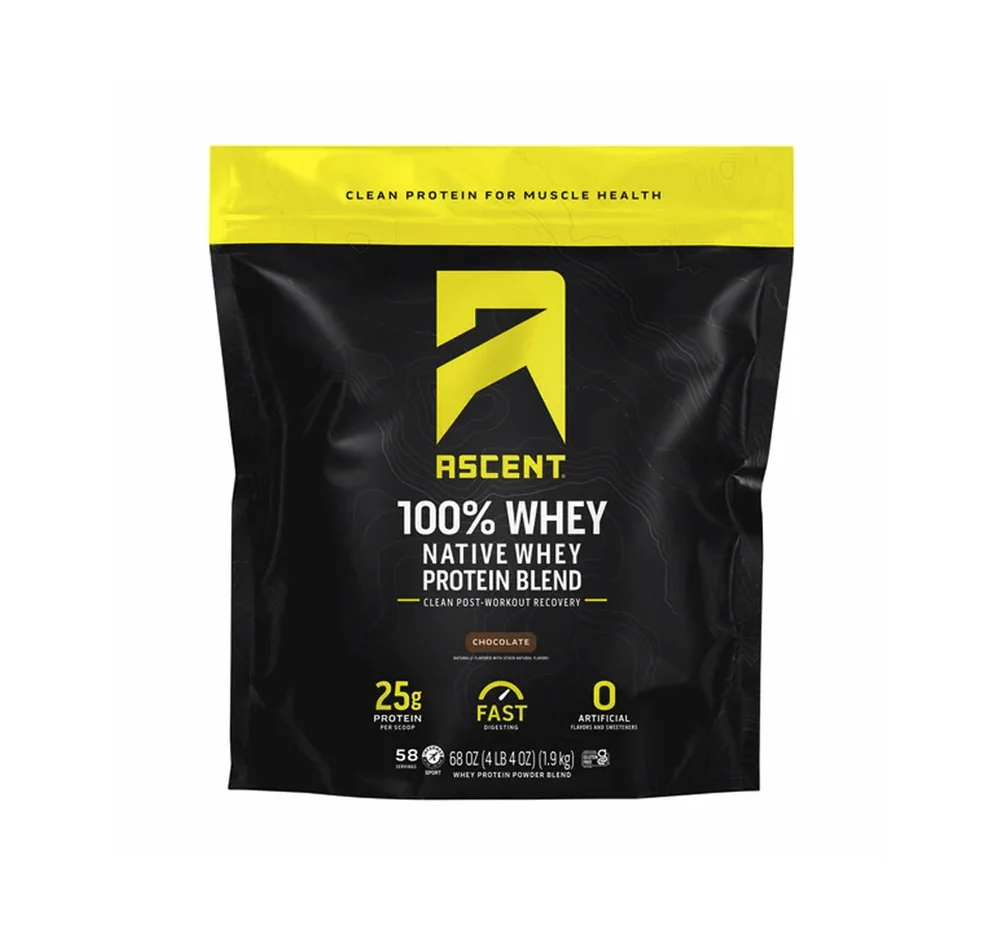 Ascent 100% Whey - Native Whey Protein Blend 4.25 lbs (1.9kg) 3 Ascent 100% Whey - Native Whey Protein Blend 4.25 lbs (1.9kg)