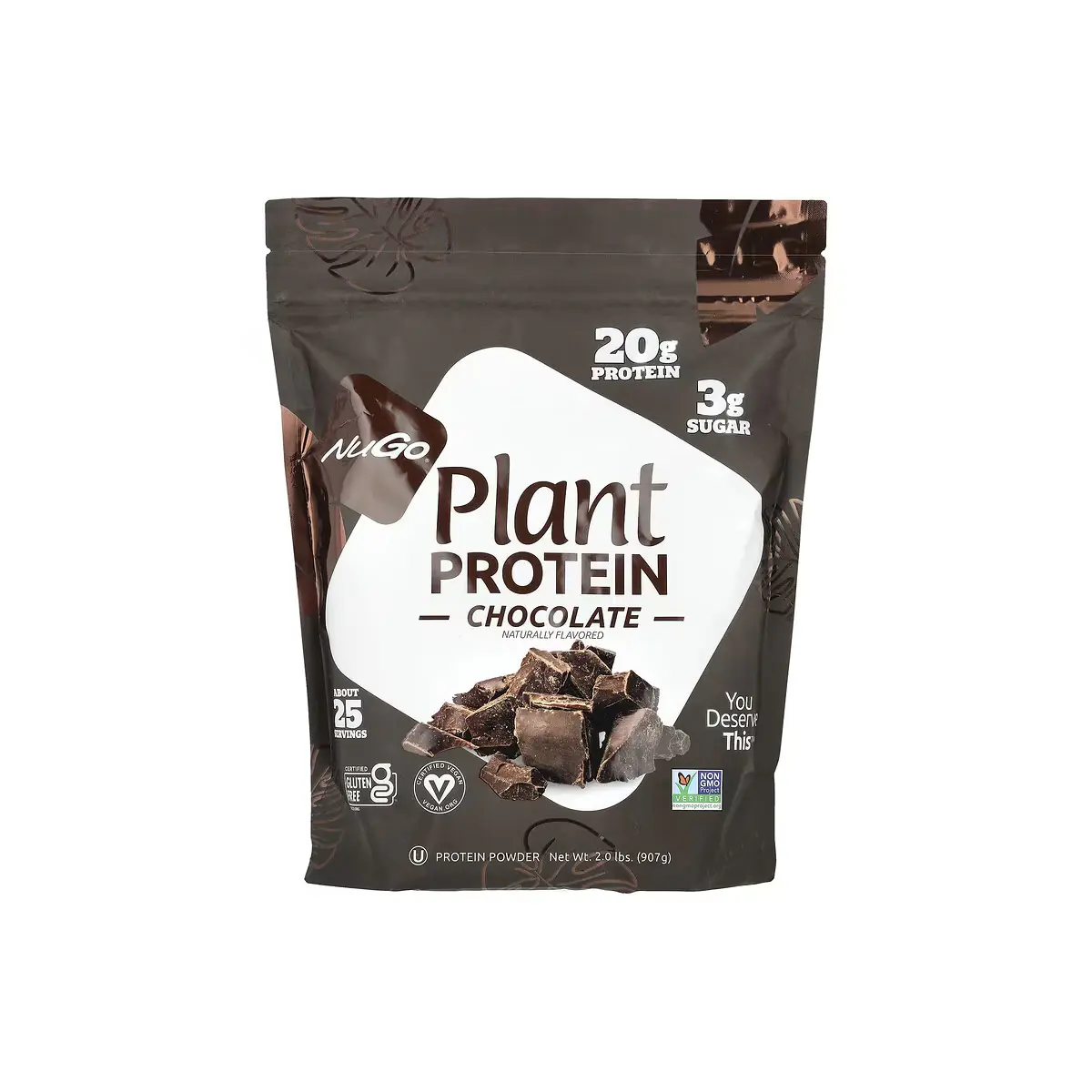 Nugo Nutrition Plant Protein 2lbs (907g) 2 Nugo Nutrition Plant Protein 2lbs (907g)