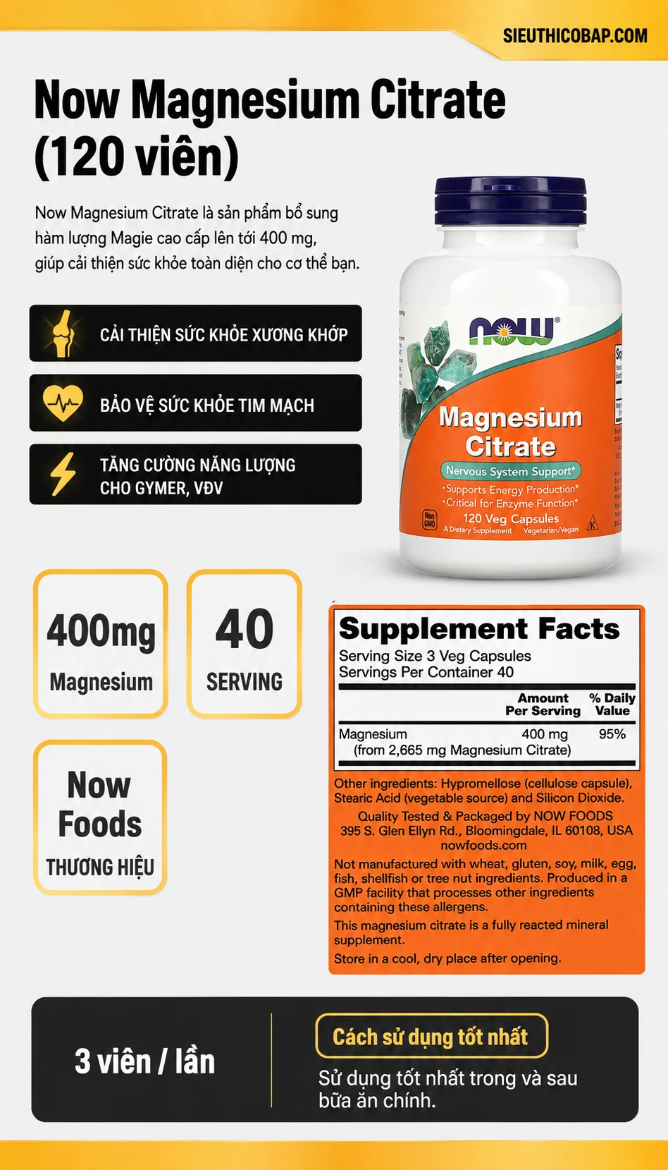 Now Magnesium Citrate (120 viên) 5 a7f4a4d5 6501 4af3 b607 5a84fcf1ca37