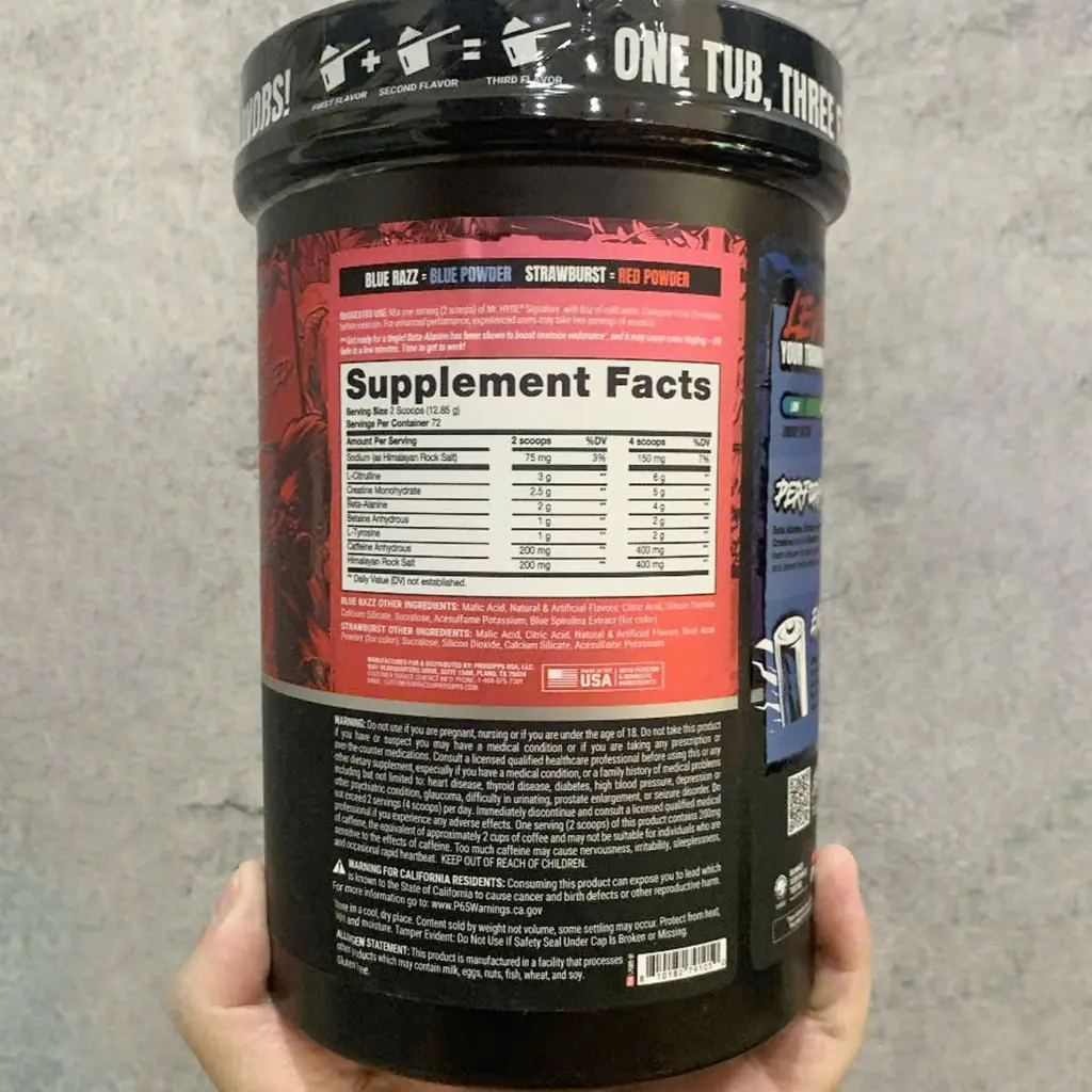 Mr. Hyde Signature Pre-Workout 72 Servings (925.2g) 3 Mr. Hyde Signature Pre-Workout 72 Servings (925.2g) - Hình ảnh 2