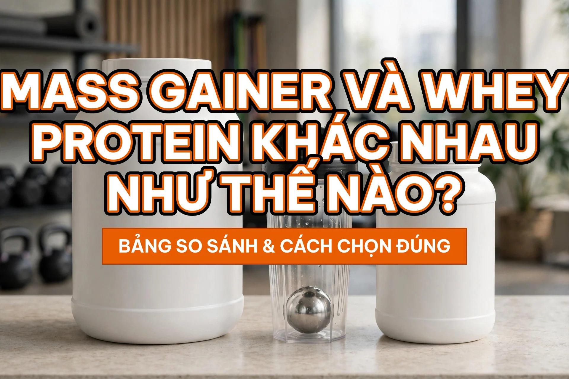 Mass Gainer Và Whey Protein Khác Nhau Như Thế Nào?