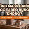 Uống mass gainer có bị béo bụng không