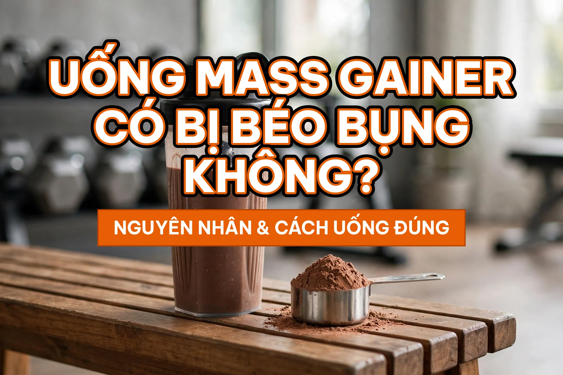Uống mass gainer có bị béo bụng không