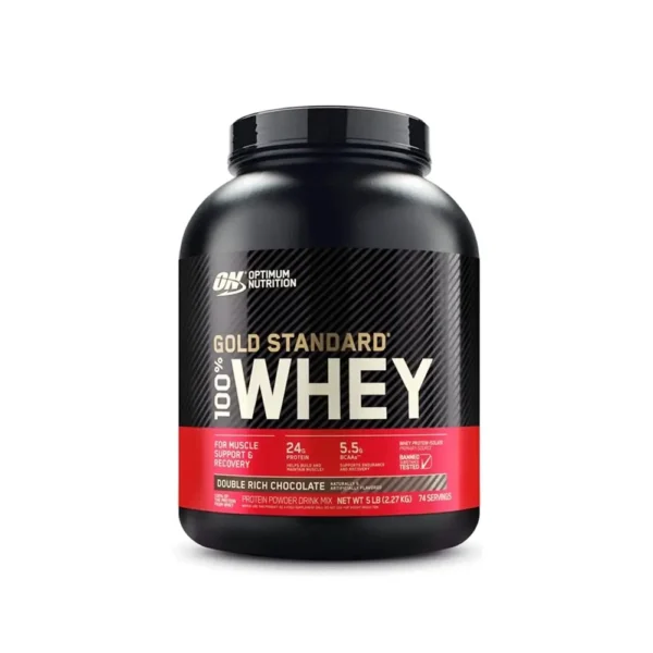Cách Chọn Whey Protein Tăng Cơ 16 Hộp ON 100% Whey Gold Standard 5lbs mặt trước, lựa chọn whey phổ thông cho người mới tập muốn tiết kiệm